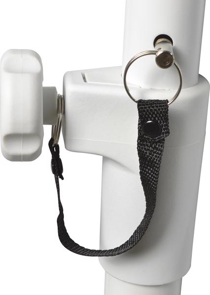 Adjustable Speaker Pole M20 Fixing White 